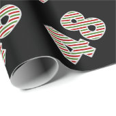 赤、白、緑 ”48” クリスマスの日に48回目のイベント ラッピングペーパー (ロールコーナー)