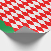 赤・白・赤ダイヤモンドクリスマスラッピング紙 ラッピングペーパー (角)