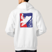 赤+白+青のそり+zazzle パーカ (裏面)
