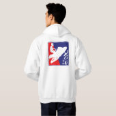 赤+白+青のそり+zazzle パーカ (裏面フル)