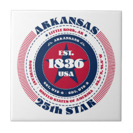 赤、白、青のアーカンソーのセラミックタイル タイル