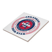 赤、白、青のアーカンソーのセラミックタイル タイル (側面)