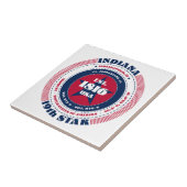 赤、白、青のインディアナのセラミックタイル タイル (側面)