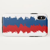 赤、白、青のカッコいいストライプ各 Case-Mate iPhoneケース (裏面(横))