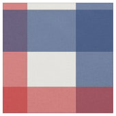 赤、白、青のギンガムプレイド ファブリック (クローズアップ)