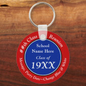 赤、白、青のクラスの懇親会ギフト、キーホルダー キーホルダー (正面)