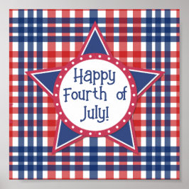 赤、白、青のケーキポップ・アートの ポスター