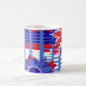 赤、白、青のコーヒーマグ – 7月4日 – ギフト モーフィングマグカップ (中央)
