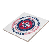 赤、白、青のサウスカロライナのセラミックタイル タイル (側面)