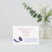 赤、白、青のサッカーのエンクロー結婚ジャ エンクロージャーカード (スタンド正面)