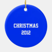 赤、白、青のサッカーヘルメットオーナメント セラミックオーナメント (裏面)