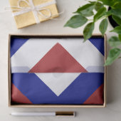 赤、白、青のシェブロンティッシュペーパー 薄葉紙 (ギフト)