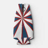 赤、白、青のスターバストクール ボトルクーラー (裏面)