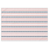 赤、白、青のストライプのストライプTableloth テーブルクロス (正面(横))