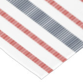赤、白、青のストライプのストライプTableloth テーブルクロス (アングル)