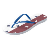 赤 – 白 – 青のストライプビーチサンダル ビーチサンダル (アングル)