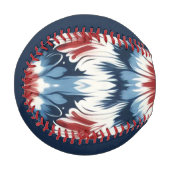 赤、白、青のタイ染料 野球ボール (正面左)