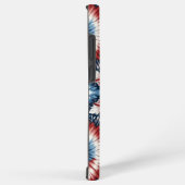 赤、白、青のタイ染料 SAMSUNG GALAXYケース (右側面)