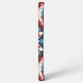 赤、白、青のタイ染料 SAMSUNG GALAXYケース (左側面)