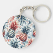 赤・白・青のパイナップル キーホルダー (裏面)