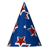 赤、白、青のパーティー帽子 パーティーハット (裏面)