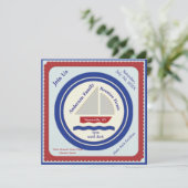 赤、白、青のピクニック航海の招待状 招待状 (スタンド正面)