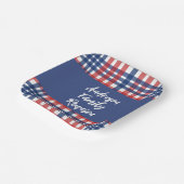 赤、白、青のファミリー懇親会 ペーパープレート (傾斜あり)