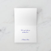 赤、白、青のフットボールテーマの感謝カード サンキューカード (内部)