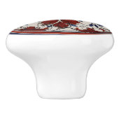 赤、白、青のフローラカスタムセラミックノブ セラミックノブ (側面)