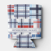 赤、白、青のマドラスクーラーボックスと文字 缶クーラー (裏面)