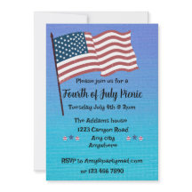 赤、白、青の七月四日パーティー