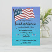赤、白、青の七月四日パーティー 招待状 (スタンド正面)