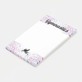 赤、白、青の体操の不均一なバー ポストイット (アングル)