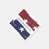 赤・白・青の動揺して絵を描紙 スタンダードカクテルナプキン (角)