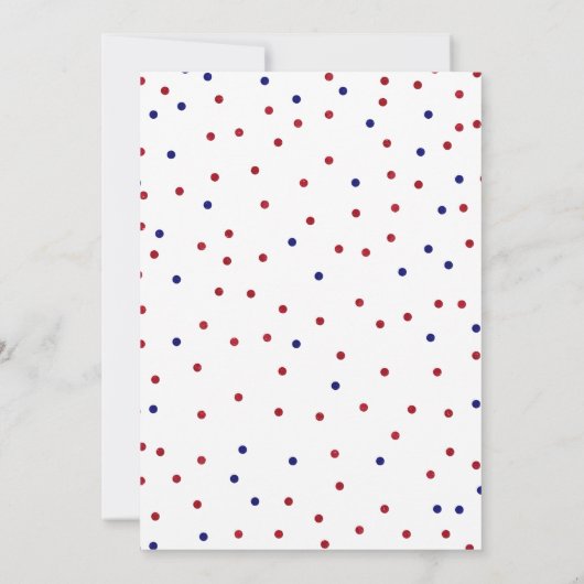 赤・白・青の卒業式パーティー 招待状 (裏面)