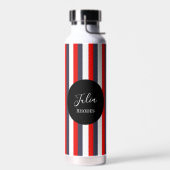 赤、白、青の名前をカスタムする ウォーターボトル (左面)