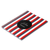 赤、白、青の名前をカスタムする ノートブック (左側)