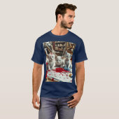 赤、白、青の子猫 Tシャツ (正面フル)
