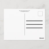 赤、白、青の幾何学模様 ポストカード (裏面)