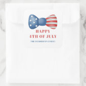 赤・白・青の弓7月4日 スクエアシール (バッグ)