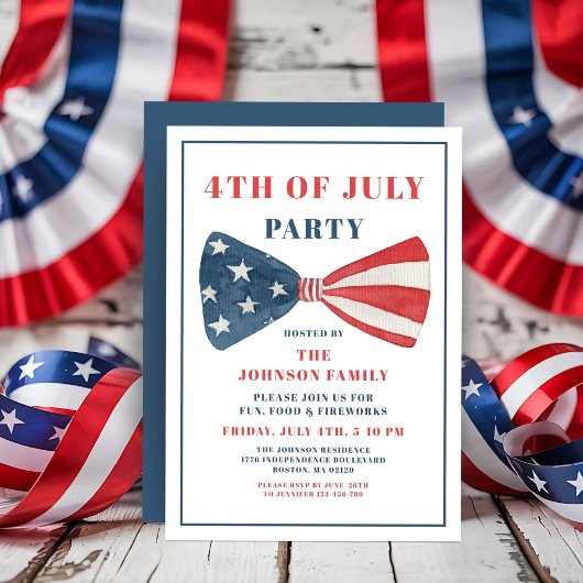 赤・白・青の弓7月4日 招待状