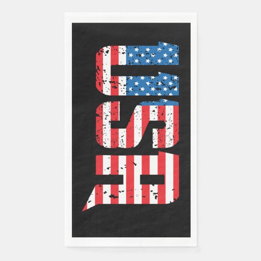 赤、白、青の愛国心のあるアメリカ (正面)