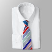 赤、白、青の愛国心のストライプ ネクタイ (タイ)