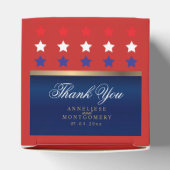 赤・白・青の愛国心結婚の フェイバーボックス (上部)