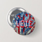 赤・白・青の愛国投票 缶バッジ (正面&裏面)