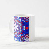 赤、白、青の愛国的なコーヒーマグ – ギフト コーヒーマグカップ (正面左)