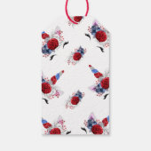 赤・白・青の愛国者ユニコーンありがとう ギフトタグ (裏面)