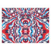 赤、白、青の星とストライプ愛国心 テーブルクロス (正面(横))