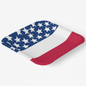 赤、白、青の星とストライプ7月4日 ペーパープレート (傾斜あり)