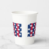 赤、白、青の星とストライプ7月4日 紙コップ (右)